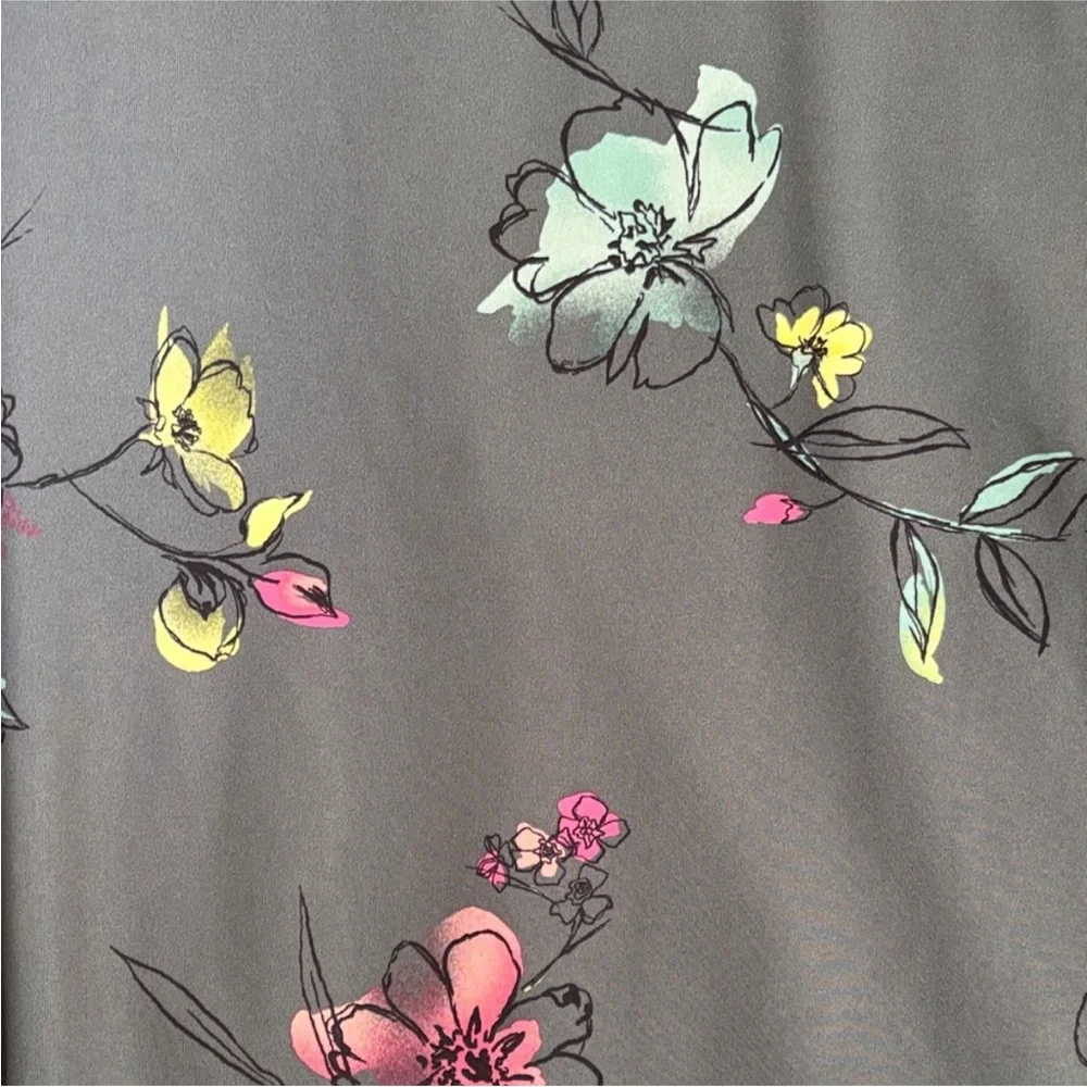 Ideology Sleeveless Tank Top - XL Gray with Pink Teal and Yellow Accents - Picture 4 of 9